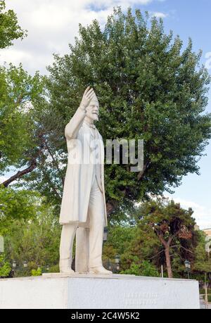 Statua di Eleftherios Venizelos, Salonicco, Grecia. Foto Stock