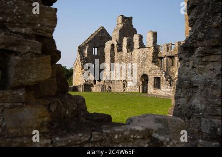 Egglestone Abbey vicino al castello di Barnard, contea di Durham Foto Stock