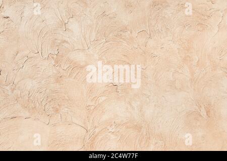 Fondo decorativo in gesso beige a basso contrasto Foto Stock