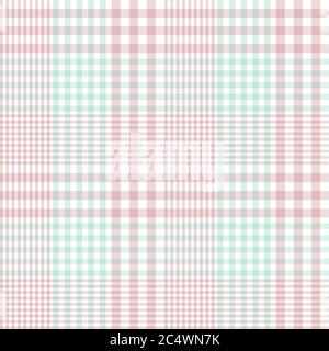 Motivo senza cuciture con texture in Glen Plaid rosa adatto per tessuti e grafica di moda Foto Stock