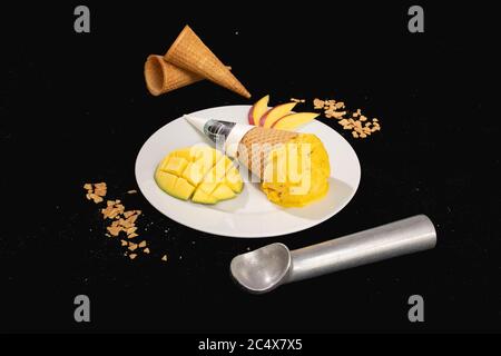 Cono di gelato Foto Stock