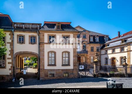 Mercato storico di Lauterbach, Hessen, Germania Foto Stock