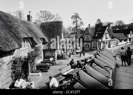 Il pub Crab, Shanklin, Isle of Wight, Hampshire, Inghilterra, Regno Unito. Circa anni '90 Foto Stock