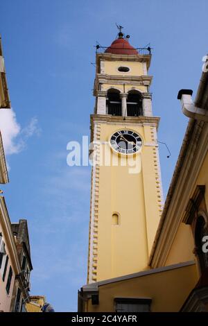 La Chiesa di San Spyridon a Corfù, Grecia Foto Stock