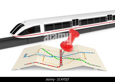 Super High Speed futuristico treno Computer vicino a Trenino Trenino Trenino Trenino Trenino Trenino Trenino Trenino Trenino Trenino Trenino Trenino Trenino Rendering 3d Foto Stock