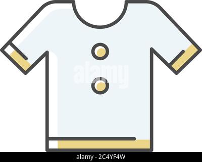T-shirt RGB icona colore Illustrazione Vettoriale