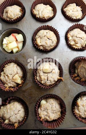 Mele e OAT Cupcakes Foto Stock