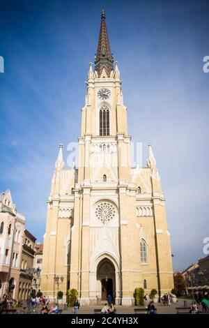 La Chiesa di Maria è una chiesa parrocchiale cattolica romana di Novi Sad, Serbia Foto Stock