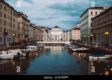 Ponte Rosso a Trieste Foto Stock