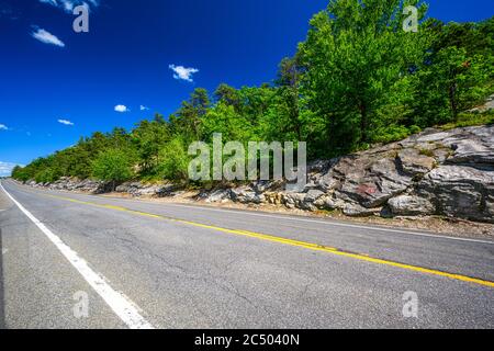 Catskill Scenic Overlook sulla state Rte 55, Kerhonkson, NY, USA Foto Stock