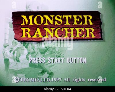 Monster Rancher - Sony PlayStation 1 PSX - solo per uso editoriale Foto Stock