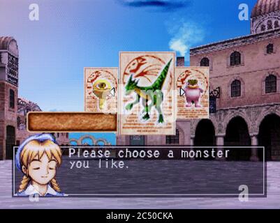 Monster Rancher 2 - Sony PlayStation 1 PSX - solo per uso editoriale Foto Stock