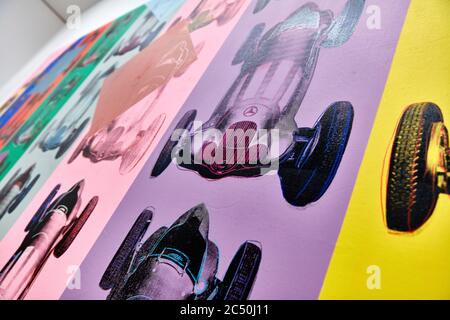 Andy Warhol Mercedes-Benz W 125 Gran Premio Auto, 1937. Andy Warhol era un artista americano che era una figura principale nel movimento di arte visiva conosciuto come il pop Foto Stock