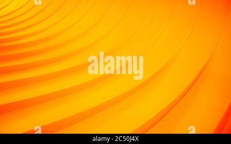 Abstract curved lines. Orange geometric background Foto Stock