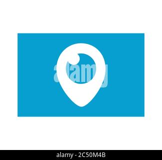 Logo Periscope. Periscope è fatto da Twitter. Periscope trasmissione video live al mondo, servizio di streaming video . Kharkiv, Ucraina - 15 giugno 2020 Foto Stock