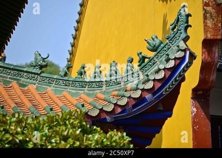 Tempio di Baotong: La Sala del Buddha di Giada. Wuhan, Cina Foto Stock