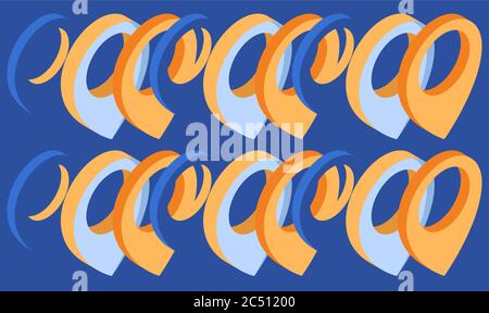 design tessile digitale dell'arte su sfondi astratti Illustrazione Vettoriale