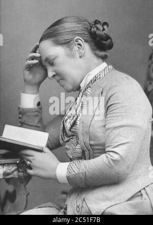 ELIZABETH GARRETT ANDERSON (1836-1917) medico e suffragista inglese circa 1890 Foto Stock