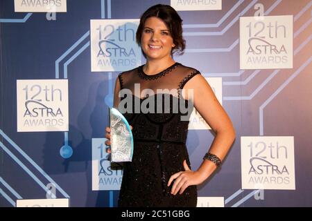 Vincitore del premio ASTRA 2014 per ‘Mmiglior nuovo talento’: Kelli Underwood [Back Page LIVE and ANZ Championship] (FOX SPORTS) - Carriageworks, Foto Stock