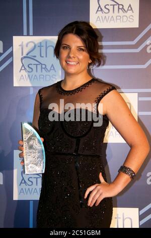 Vincitore del premio ASTRA 2014 per ‘Mmiglior nuovo talento’: Kelli Underwood [Back Page LIVE and ANZ Championship] (FOX SPORTS) - Carriageworks, Foto Stock