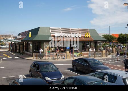McDonalds, Jubilee Retail Park, Weymouth Foto Stock