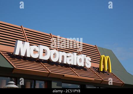 McDonalds, Jubilee Retail Park, Weymouth Foto Stock