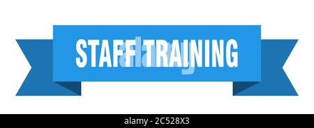 nastro di formazione del personale. cartello di formazione del personale a banda isolata. banner di formazione del personale Illustrazione Vettoriale