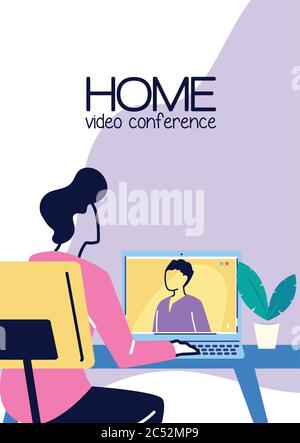 uomini che comunicano tramite video call vettoriale illustrazione desing Illustrazione Vettoriale