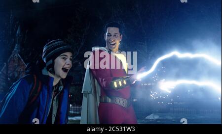 SHAZAM! (2019) JACK DYLAN GRAZER ZACHARY LEVI DAVID F SANDBERG (DIR) WARNER BROS/MOVISTORE COLLECTION LTD Foto Stock