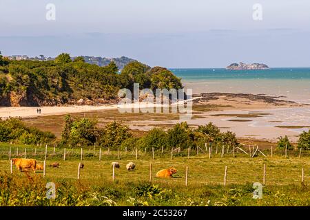 Ferme du Vent vicino a Château Richeux, Saint-Malo, Francia Foto Stock