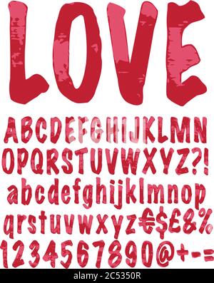 Alfabeto disegnato a mano. Illustrazione vettoriale. Illustrazione Vettoriale
