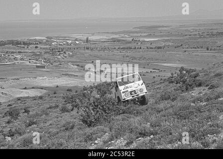 Volvo c303 sui dazi delle Nazioni Unite nella montagna di cipro 1964 Foto Stock