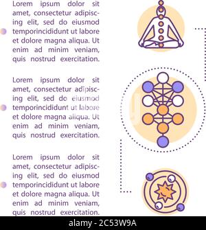 Icona del concetto di design del corpo umano con testo Illustrazione Vettoriale