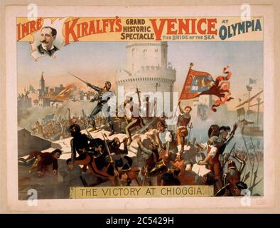 Imre Kiralfy del grandioso spettacolo storico, Venezia, la sposa del mare a Olympia Foto Stock