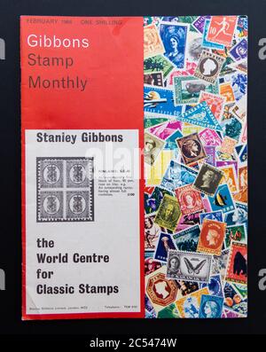 Gibbons Stamp mensile Febbraio 1964 francobollo raccolta rivista di Stanley Gibbons Foto Stock