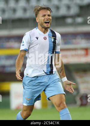 Torino, Italia. 30 giugno 2020. Ciro immobile (Lazio) durante Torino vs Lazio, serie italiana una partita di calcio a Torino, Italia, Giugno 30 2020 Credit: Independent Photo Agency/Alamy Live News Foto Stock