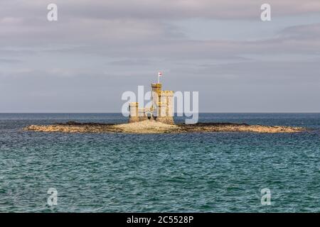 Torre di rifugio. Douglas. Isola di Man Foto Stock