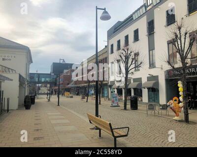 Nelle strade di Hamar Norvegia Foto Stock