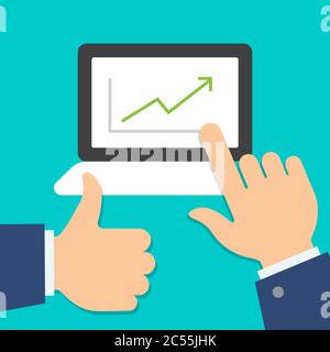 Vector Business o Finance Category Flat stile minimale icona colorata Illustrazione Vettoriale