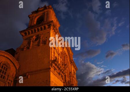 Cuzco, vista della strada della città vecchia, Perù Foto Stock