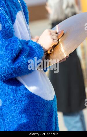 Rhöner Maskenfastnacht, Oberelsbach, Rhön-Grabfeld, Franconia, Baviera, Germania, Foto Stock