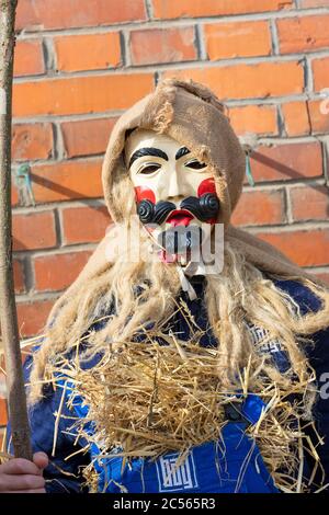 Rhöner Maskenfastnacht, Oberelsbach, Rhön-Grabfeld, Franconia, Baviera, Germania, Foto Stock