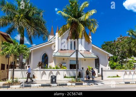 Cattedrale di San Paolo, Victoria, Isola di Mahé, Seychelles, Oceano Indiano, Africa Foto Stock