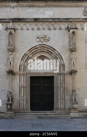 Europa, Croazia, Dalmazia, Sibenik, chiesa, cattedrale Foto Stock