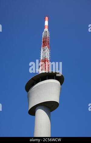 Torre televisiva sul Koenigstuhl, Heidelberg, Baden-Wuerttemberg, Germania, Europa Foto Stock