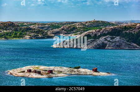 Arcipelago di Fjällbacka, Västergötland, Svezia Foto Stock