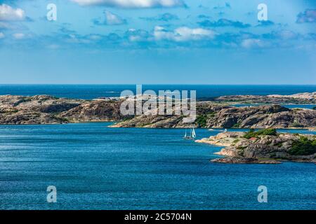 Arcipelago di Fjällbacka, Västergötland, Svezia Foto Stock