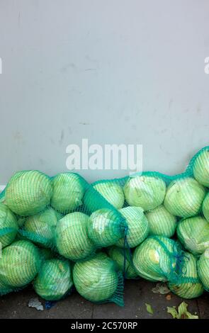 Germania, Amburgo, impressioni, sacchi di cavolo bianco Foto Stock