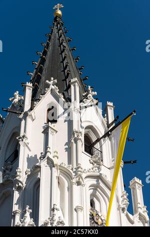 Basilica della nascita della Vergine Maria a Mariazell (Austria). Questa è la più importante meta di pellegrinaggio in Austria e una delle più visi Foto Stock