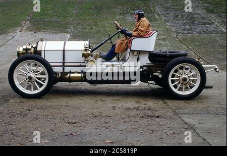 Mercedes-Benz Grand Prix edoardiano a Brooklands nel 1989 Foto Stock